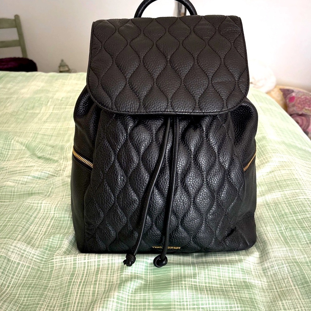 VERA BRADLEY Quilted Leather Amy Backpack with Rosewood lining 🌹 RARE🌺❤️🌺